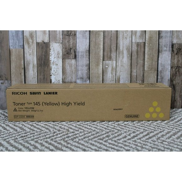 RICOH SAVIN LAINER - Yellow Toner - High Yield - Type 145 - NIB